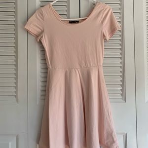 light pink skater dress